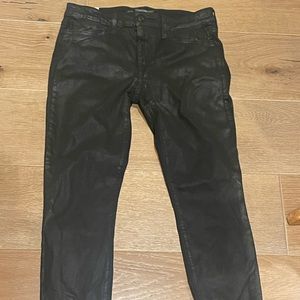 Joes skinny shiny denim size 28 black